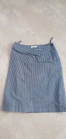 Sommerrock gestreift Gr. 40 blau/weiss Baumwolle