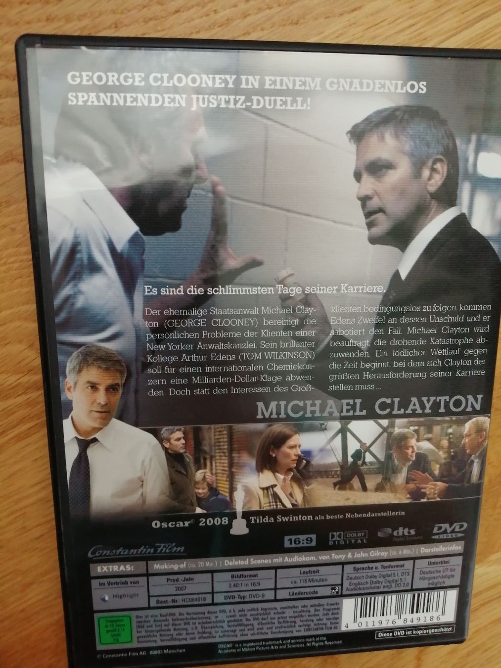Tutti i DVDs: Michael Clayton, DVD – Usato da Windisch venduto da mer_6cjk 1
