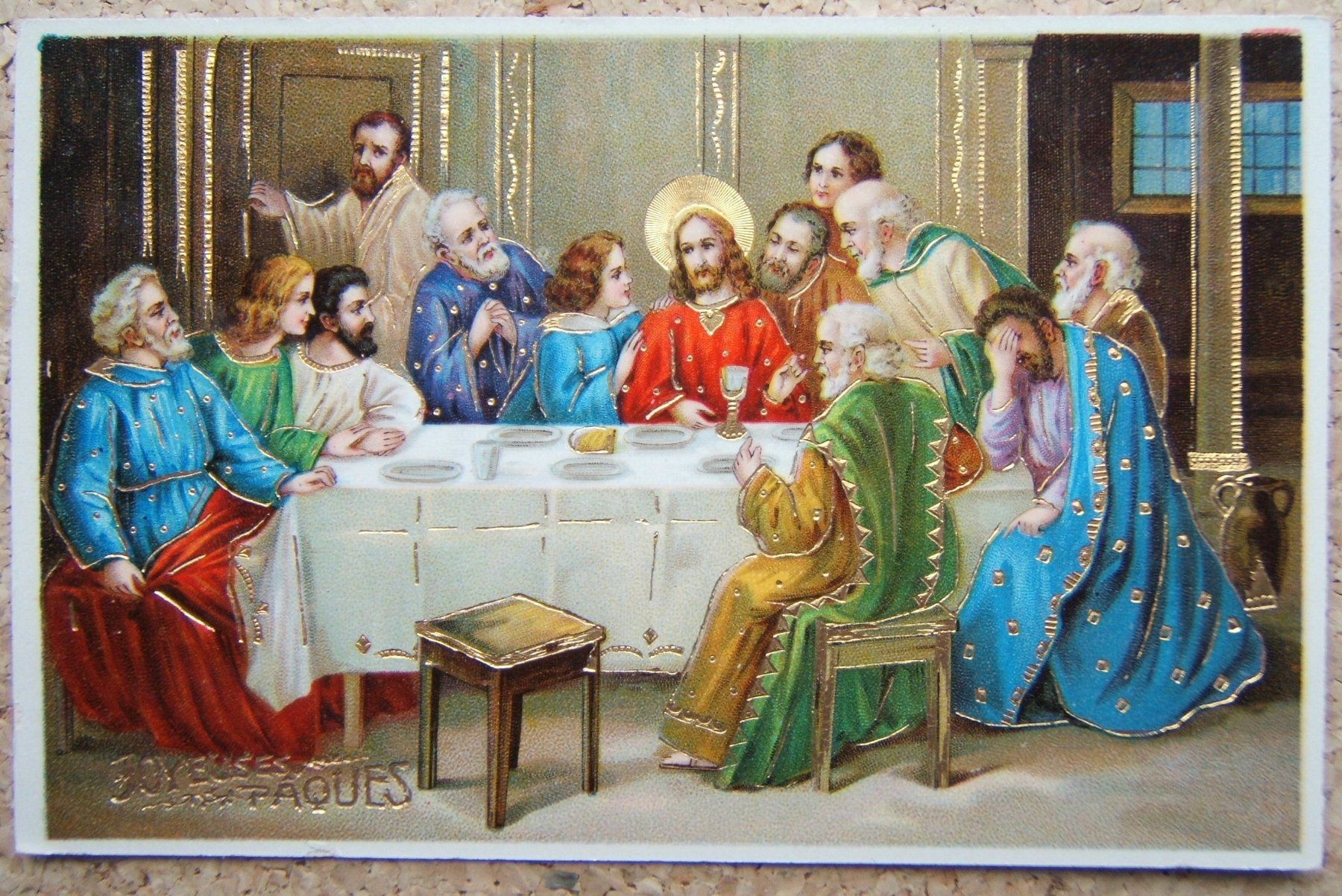 Cartoline postali: AK JAYEUSES PAQUES - GOLDPRÄGUNG – Nuovo (secondo la descrizione) da Brunnen venduto da Nonne04