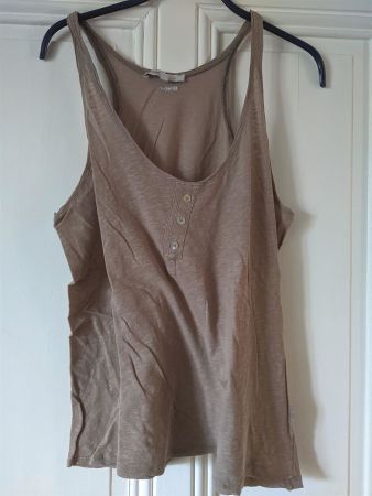 MAJE : Top taupe-noisette L-XL