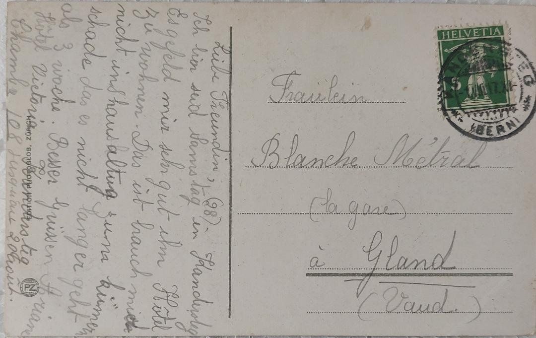 Cartoline postali: GEMMI  -  Hôtel Wildstrubel - Mulets - 1917 – Usato da Delémont venduto da Domdom1 1