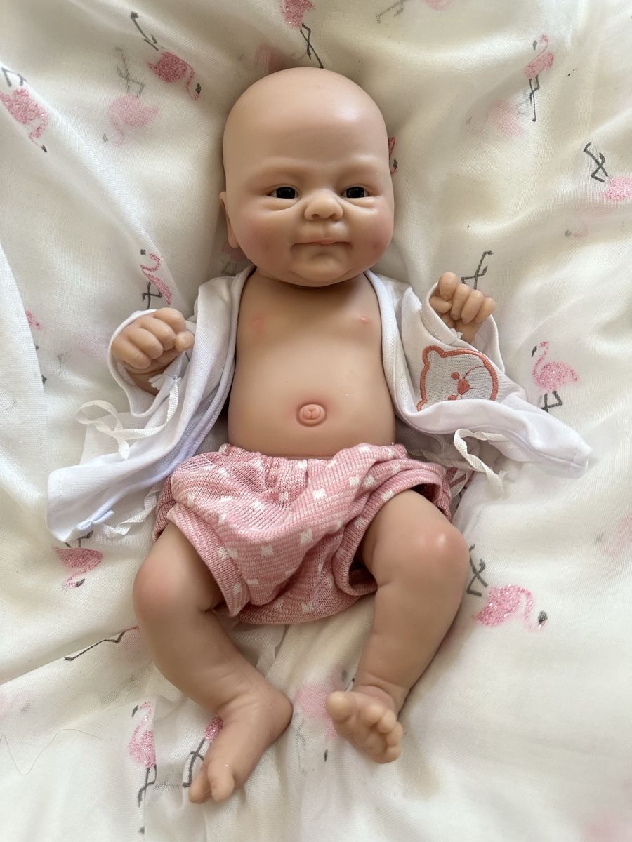 Poupées: Silikon Reborn Puppe Mädchen ca. 33 cm – Neuf (Voir description) à Zürich par Kat_5557 3
