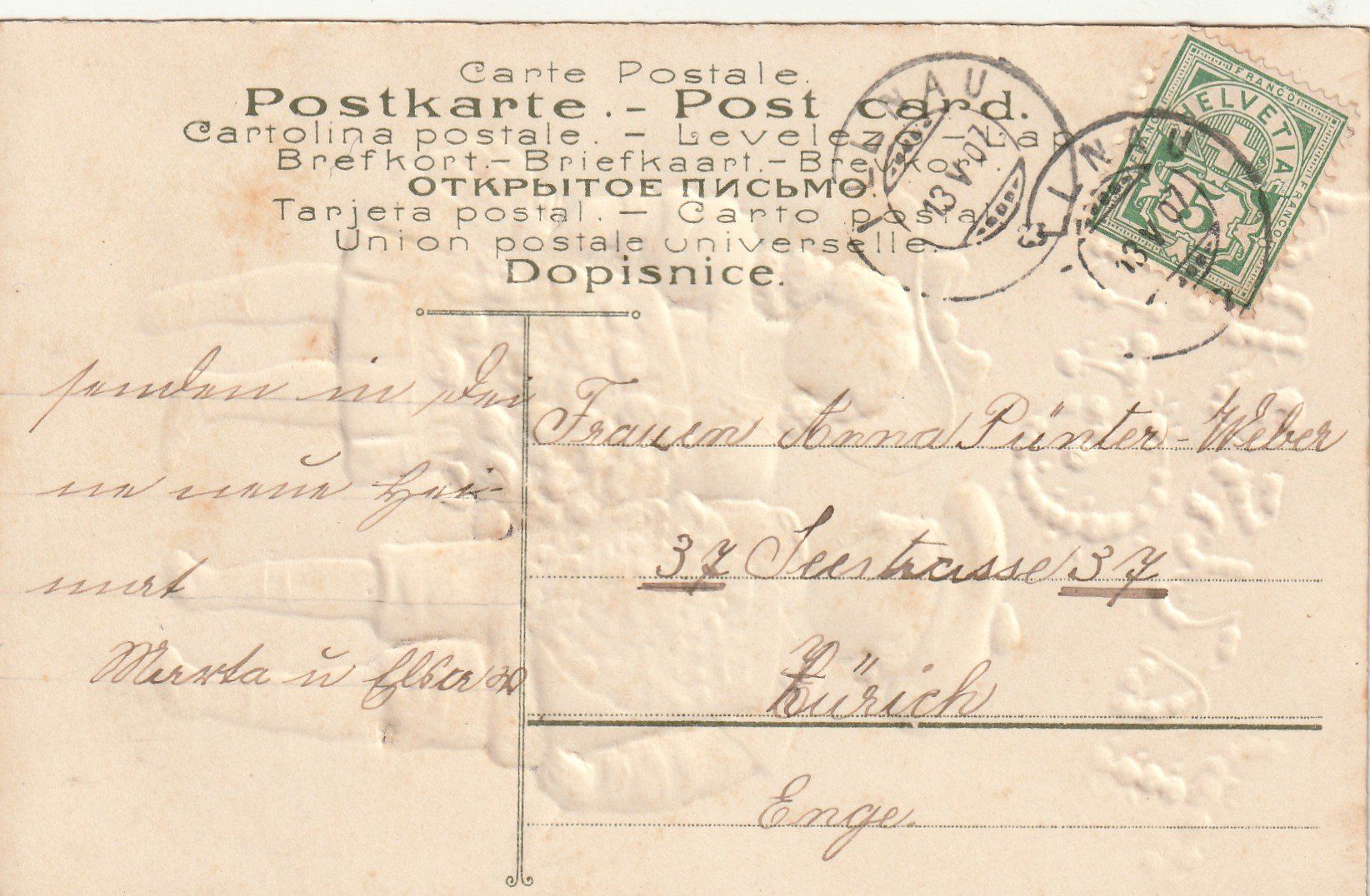 Cartes postales: Tausend Grüsse Prägekarte – D'occasion à Rorschacherberg par fratovi2 1