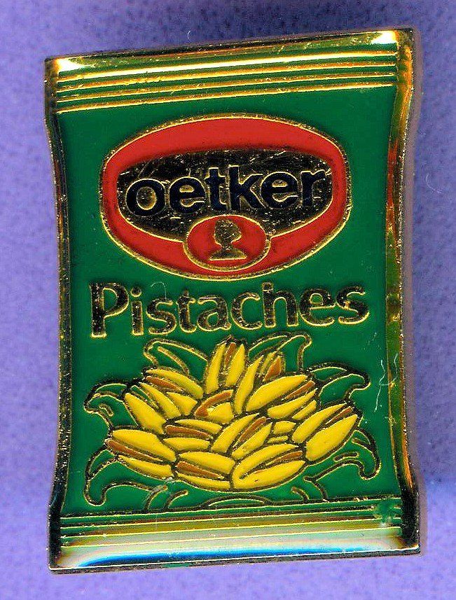 Placchette & Badge: oetker  PISTACHES – Usato da Winterthur venduto da Sammleroase