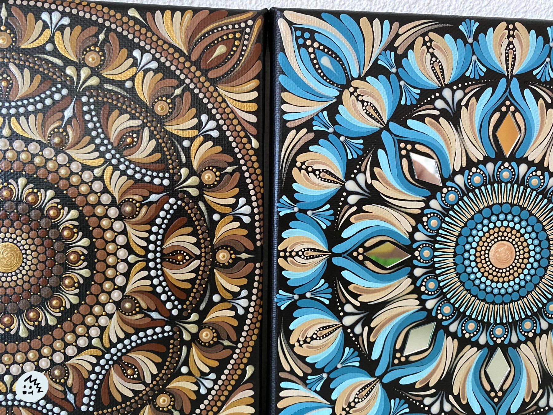 Foto & Immagini: Mandala Bild auf Leinwand, Bild, Dekoration, Geschenk – Nuovo e nell'imballaggio originale da Fanas venduto da Omibia 5