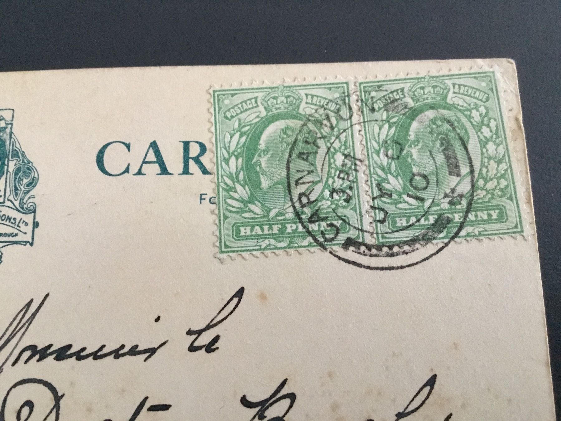 Cartoline postali: England: Carnarvon / Carnarfon – Usato da Kerzers venduto da Georges3210 2
