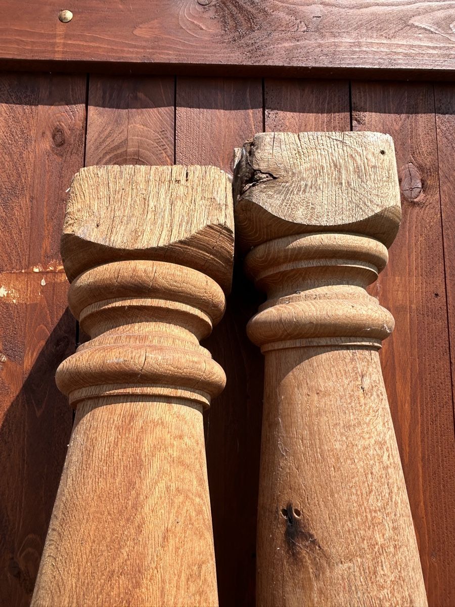 Articles en bois: Holzpfosten Eiche unbehandelt alt 2 Stk. – D'occasion à Konolfingen par Remo90 3