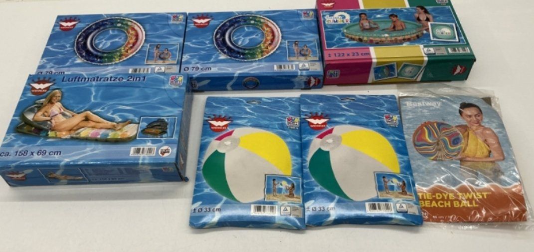 Schwimmringe: 7tlg. Sommer-Badespass-Set – Neu und originalverpackt aus Rüthi (Rheintal) von Balty