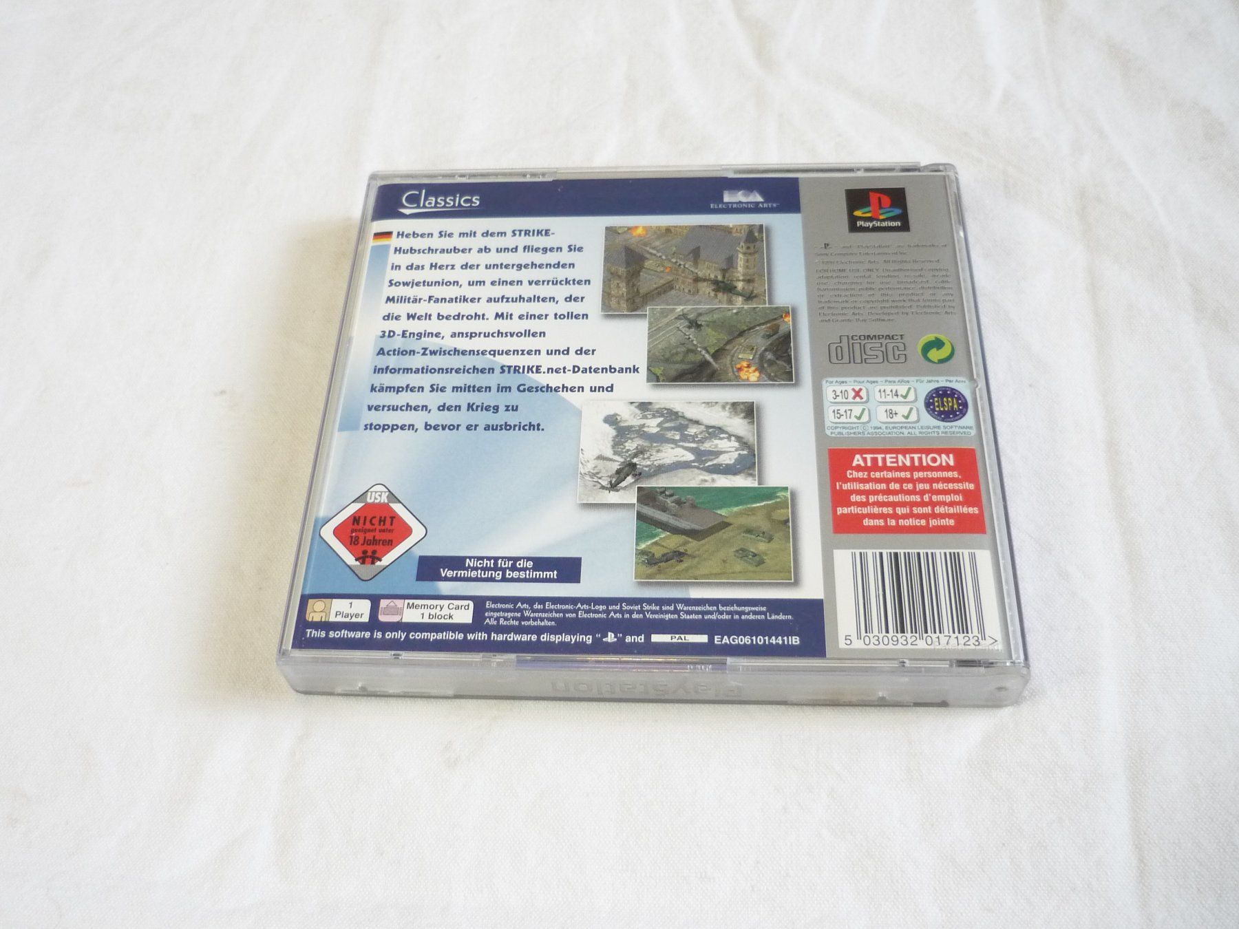 Sony Giochi: Sony PS1 Playstation 1 Game - Soviet Strike – Usato da Beringen venduto da Flatretriever 3