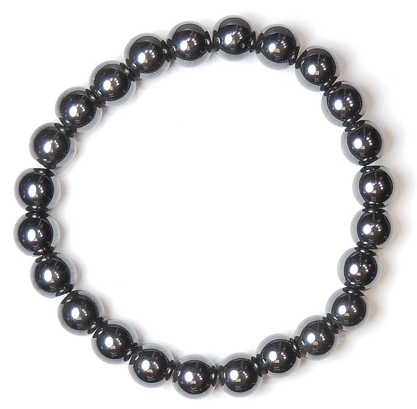 Bracciali & Braccialetti: Schönes Hämatit Stretch Armband 8 mm Perlen – Nuovo (secondo la descrizione) da Müllheim Dorf venduto da GUENI01