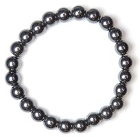 Schönes Hämatit Stretch Armband 8 mm Perlen