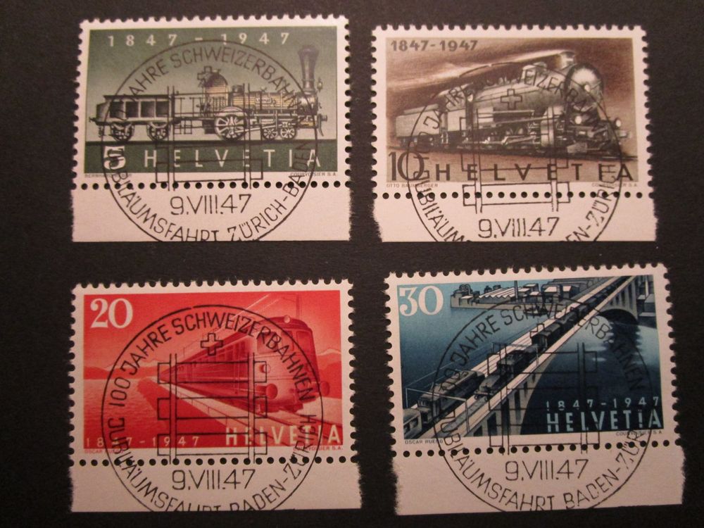 1947: 100 Jahre Scheizer Eisenbahnen, ET Voll o | Kaufen auf Ricardo