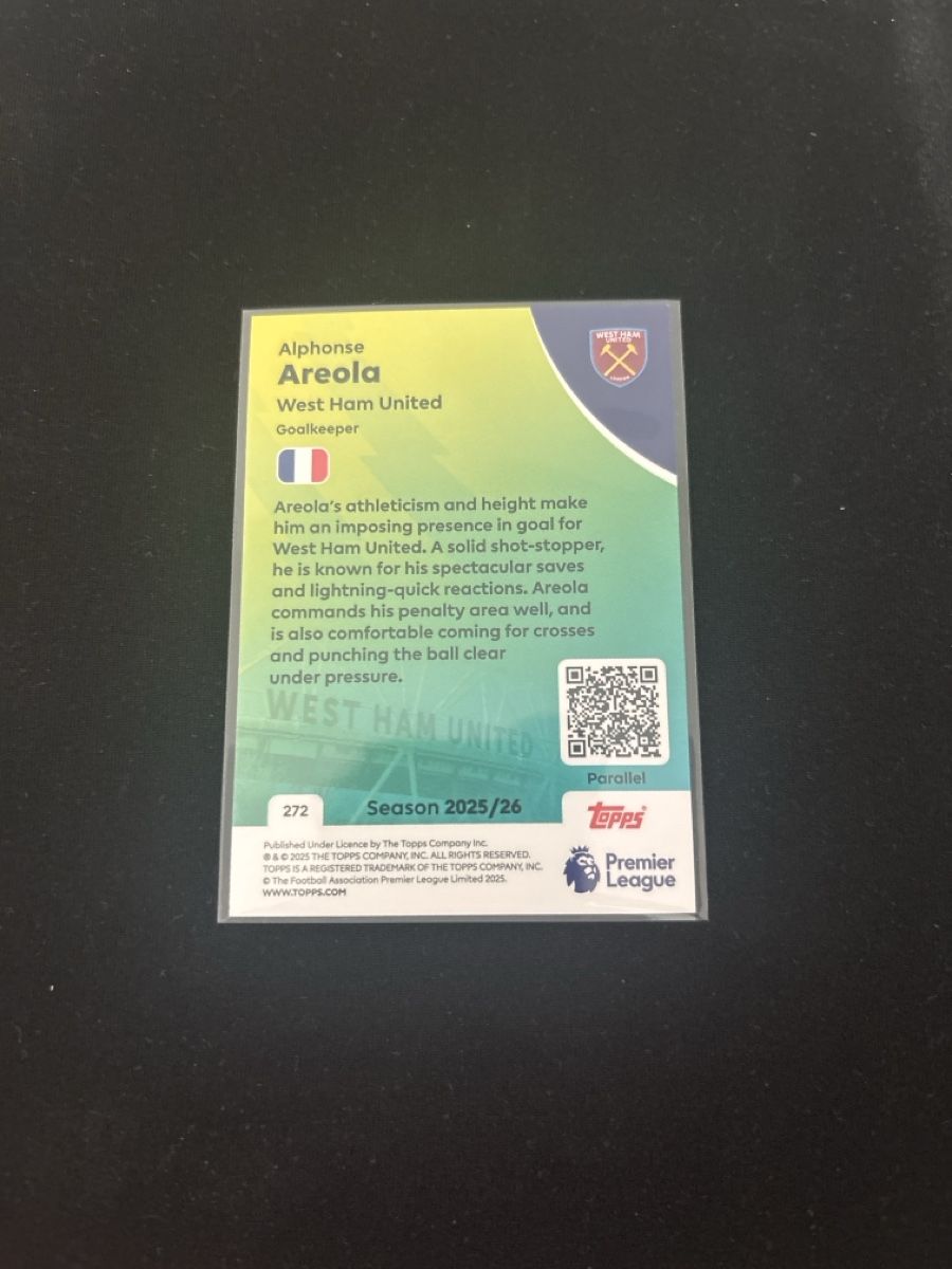 Topps Carte collezionabili: Topps - Alphonse Areola - West Ham - Premier League – Usato da Kaiseraugst venduto da Baum_12 1