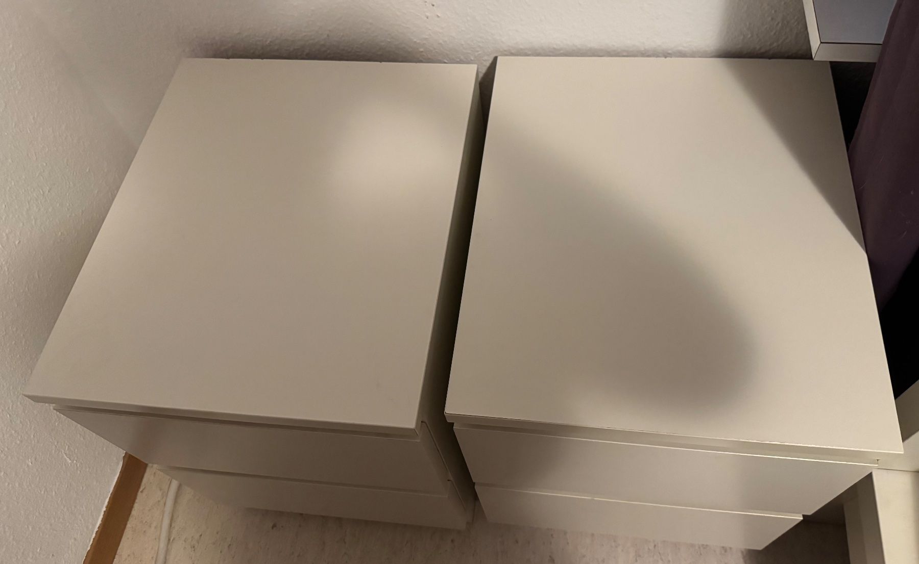 Ikea Nachttische: 2 Stück Ikea Malm Nachttisch weiss – Gebraucht aus Fislisbach von chili2006 1