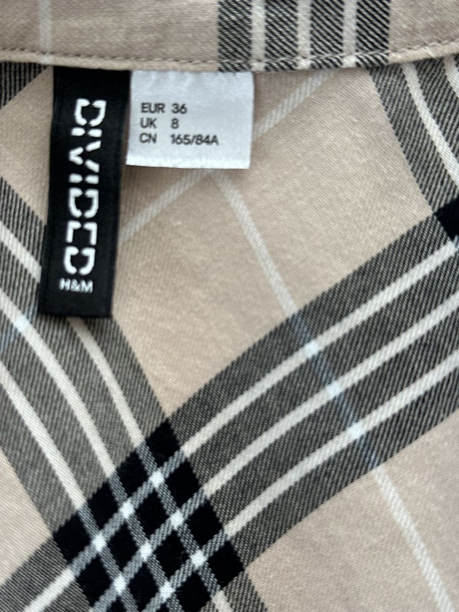 H&M Camicette: H&M Hemd Bluse Karomuster beige Grösse 36  – Usato da Frauenfeld venduto da vanyllua 2