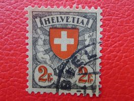 1924: ABART: Nr.166, stark versch. ROTDRUCK !