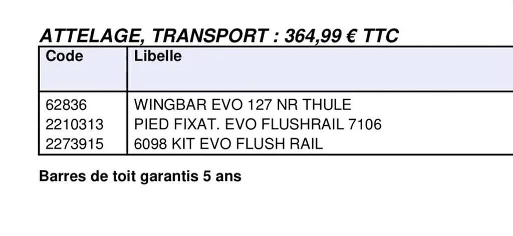 Portapacchi: Kit Thule barre de toit WingBar Evo 127 – Usato da Genève venduto da zin_dq6d 1