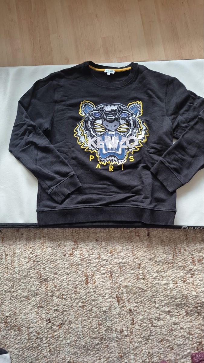 Kenzo Maglioni & Felpe: KENZO Paris, Schwarzer Pullover mit Tiger - Grösse L – Usato da Rotkreuz venduto da perlengott 4