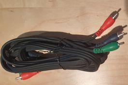 Cinch-Kabel mit 3x Stecker 2.10m