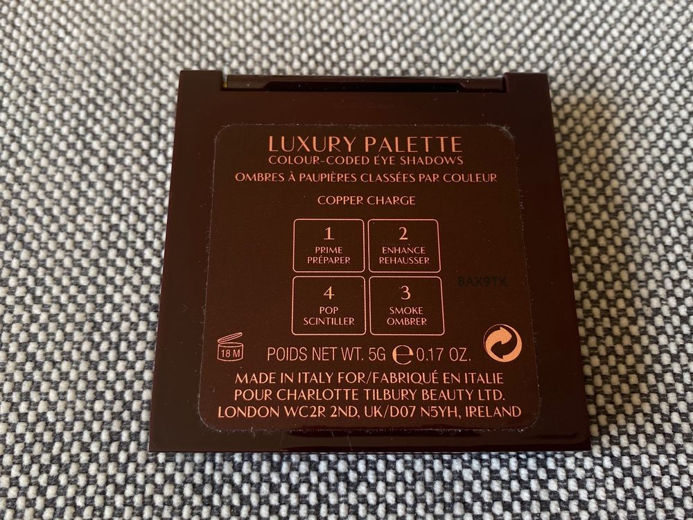 Charlotte Tilbury Copper Charge Liedschatten Palette Kaufen auf Ricardo