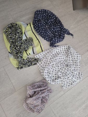 Schal, Foulard, 4 Stück