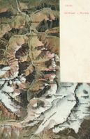 Postkarte Grimsel Furka mit Gletscheransichten, alt