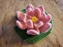 Seerose rosa Blume Handarbeit