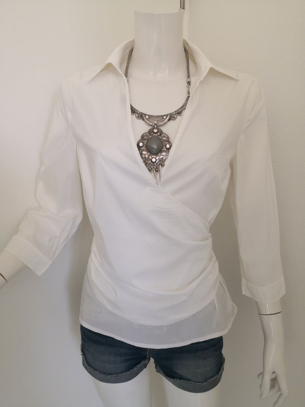 Mango Camicette: 🤩MANGO SUIT WICKEL-BLUSE WEISS – Nuovo (secondo la descrizione) da Olten venduto da Naja-Twins-Twins 6