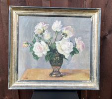 Stillleben / Rosen in Vase signiert JS-H     (ID M537)