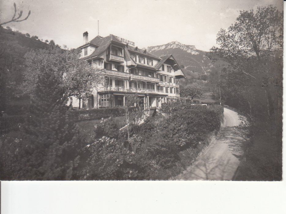 Cartoline postali: Gunten Bellevue 1958 – Usato da Bürglen TG venduto da StampGraf