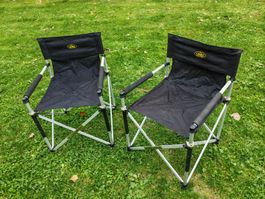 2 Faltstühle Camping Camp4 schwarz klappbar guter Zustand
