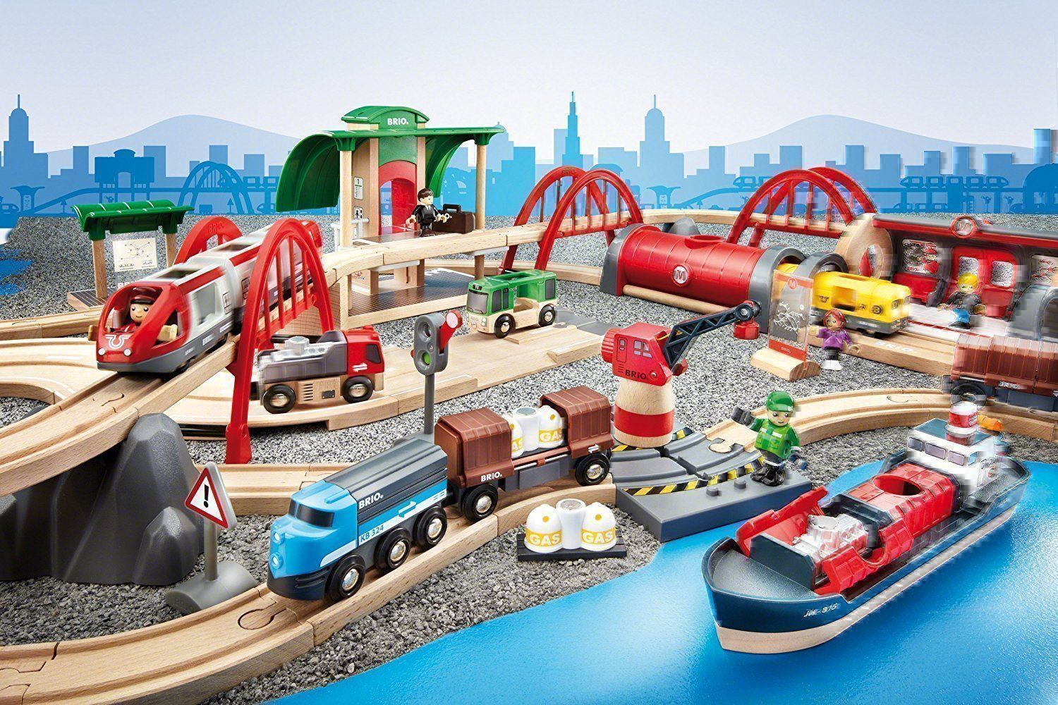 Brio Giocattoli: BRIO 33052 Deluxe Set 87-teilig – Nuovo e nell'imballaggio originale da Beckenried venduto da angel-mountain 3