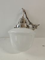 Deckenleuchte Glas Metall Chrom alt gebraucht 1 Stk.