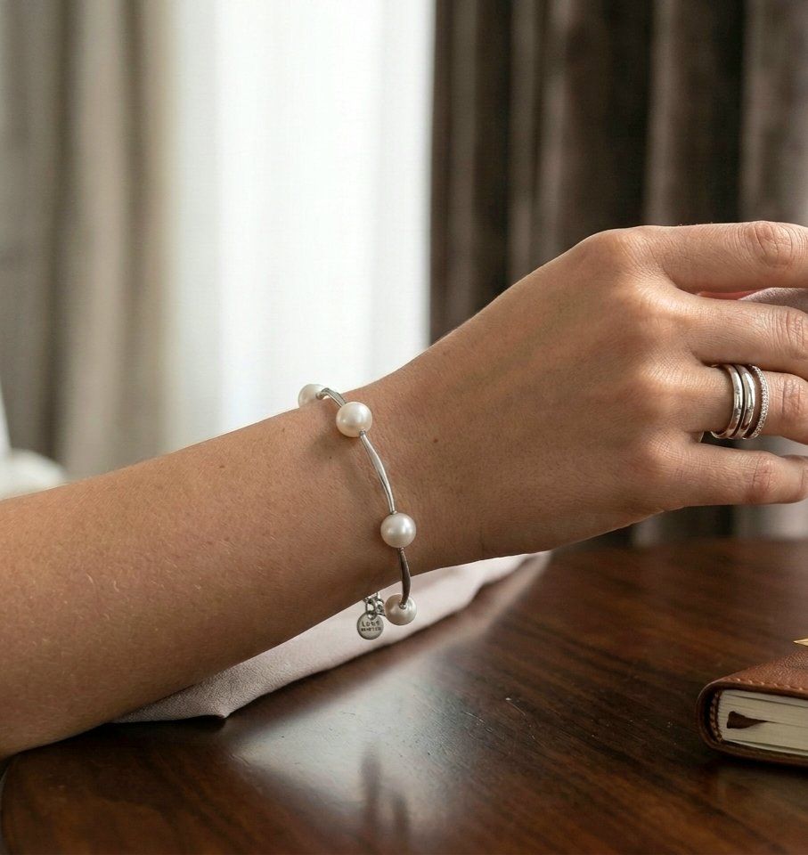 Armbänder & -reifen: Edle Klassike Echte Perlenarmkette mit Silber 925 - Neu – Neu und originalverpackt aus Uetikon am See von Coralreef 1