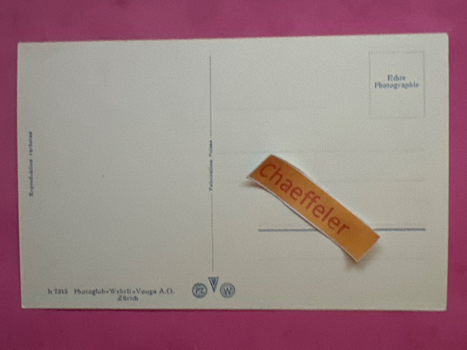 Cartoline postali: Zofingen, Post – Usato da Zürich venduto da Chaeffeler 1
