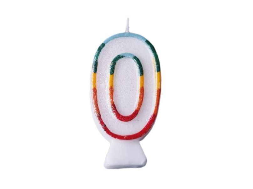 Candele: Zahlenkerze "0", Geburtstagskerze – Nuovo e nell'imballaggio originale da Weinfelden venduto da Da-ryn01