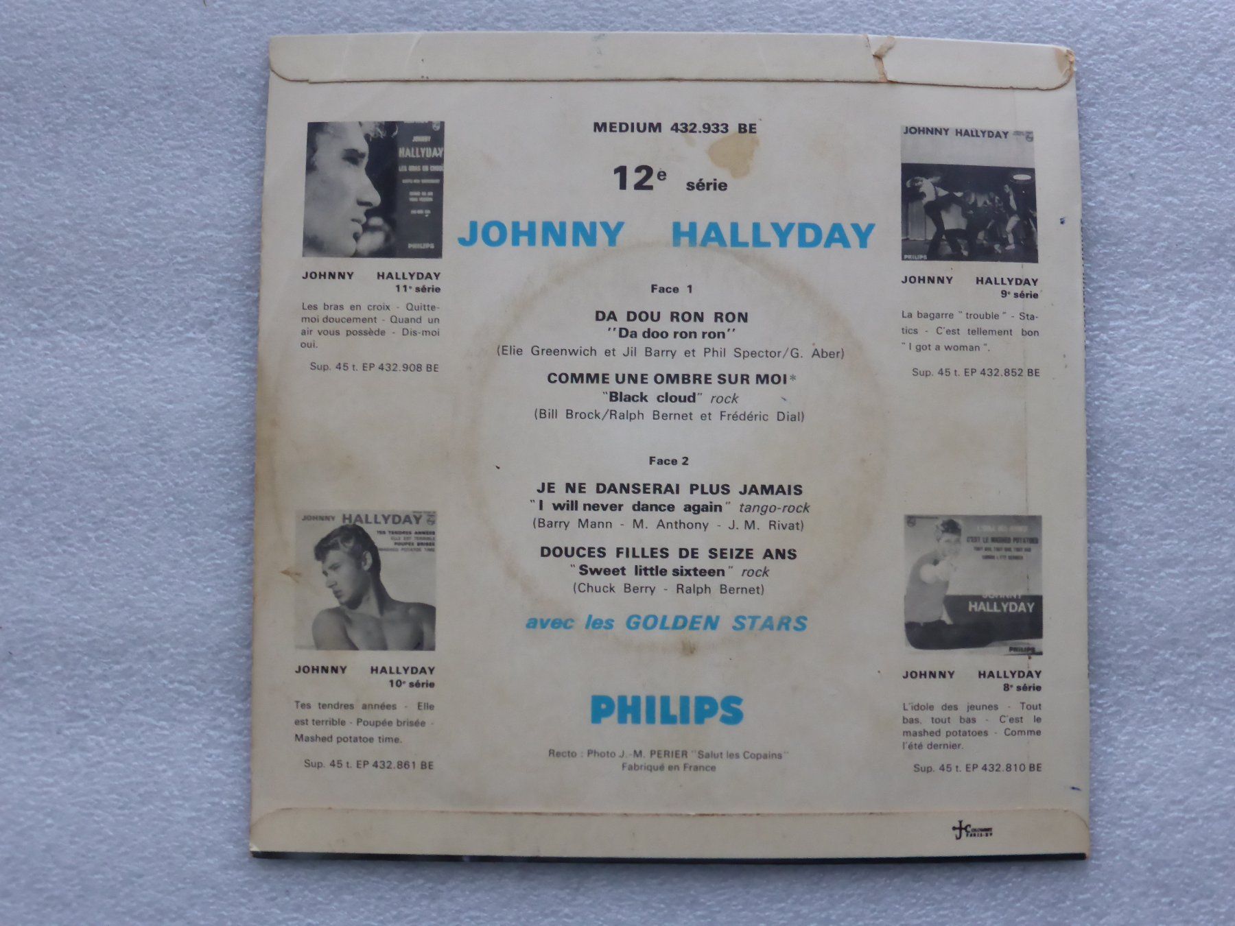 Dischi in vinile: Vinyl Single  EP  JOHNNY HALLYDAY – Usato da Küssnacht am Rigi venduto da Mondkinder 3