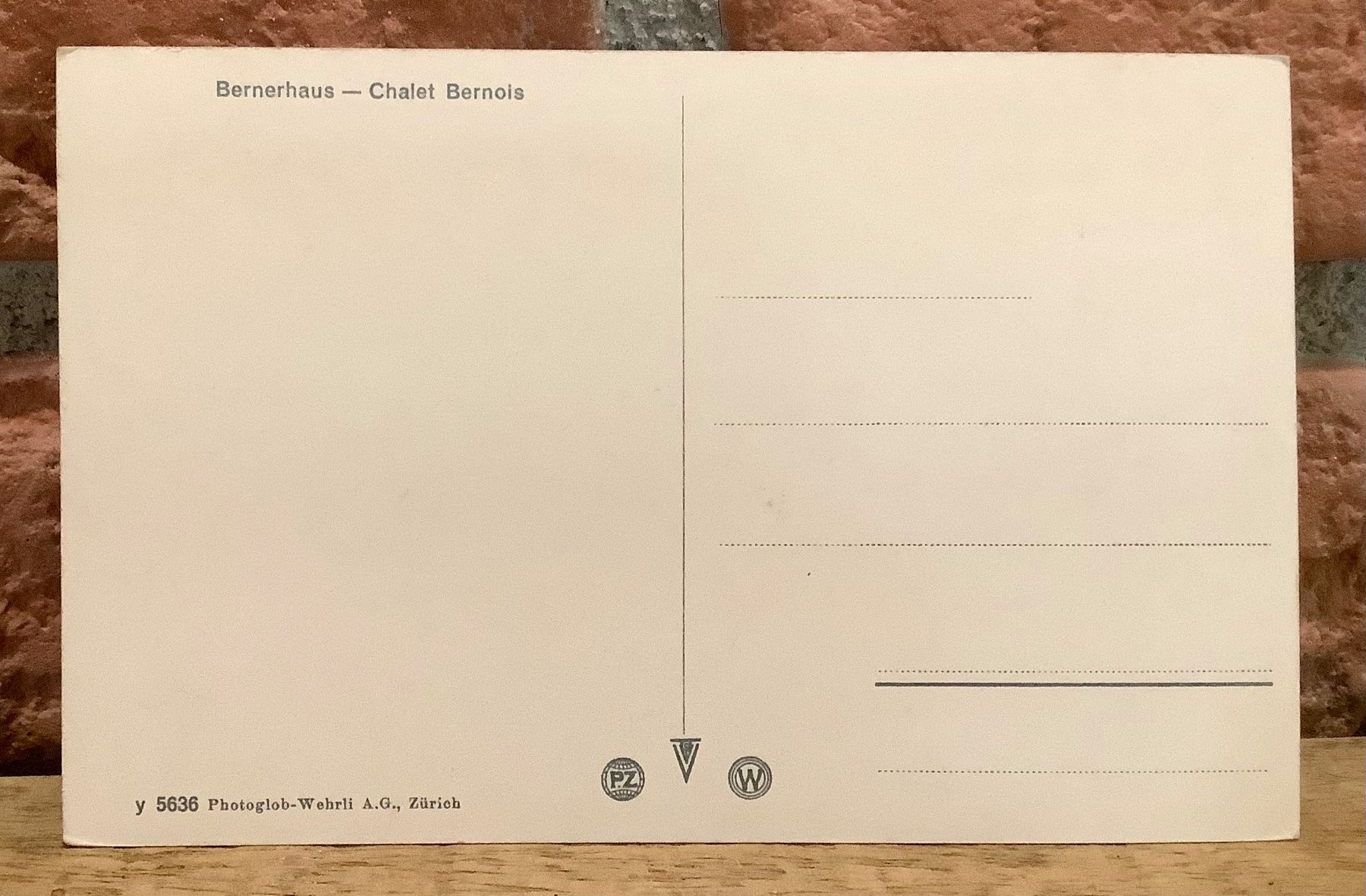 Cartoline postali: BERNERHAUS - Chalet Bernois - Berner Oberland – Usato da Root venduto da ENGLAND-TREASURES 2