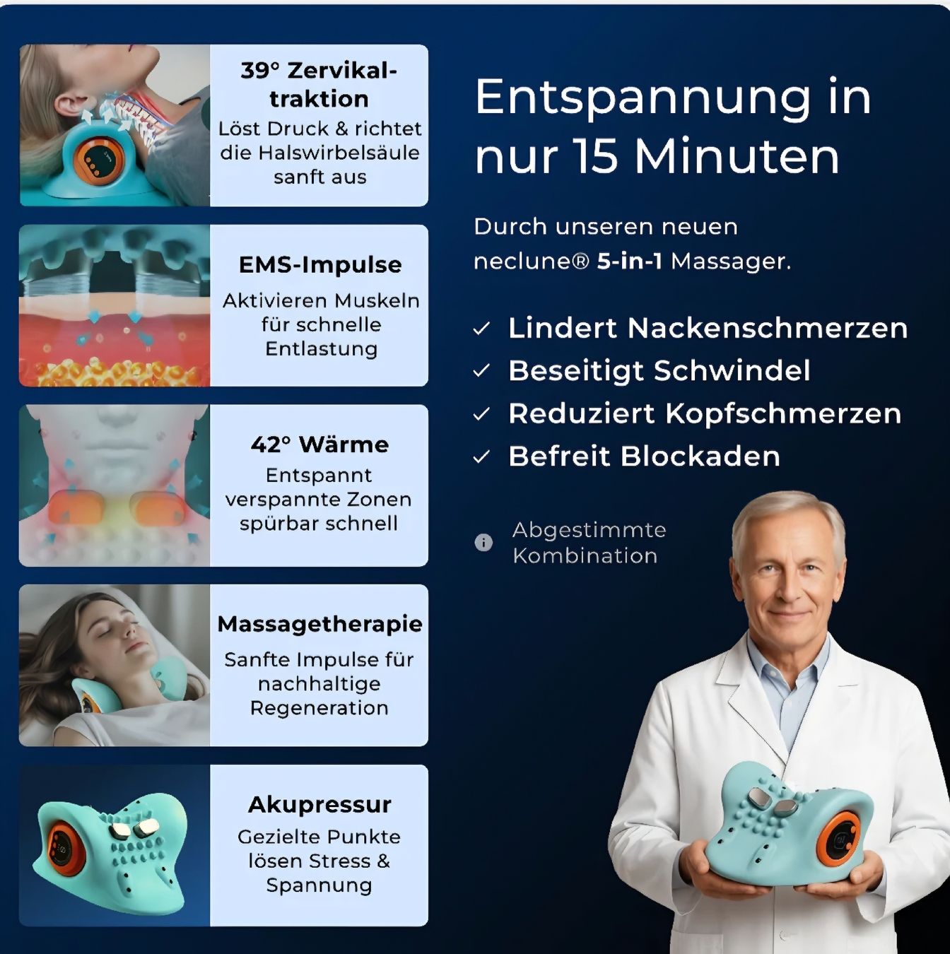 Dispositivi per massaggi: Nackenstütze mit Massagefunktion  – Nuovo (secondo la descrizione) da Schmitten FR venduto da ManuelaZ03 3