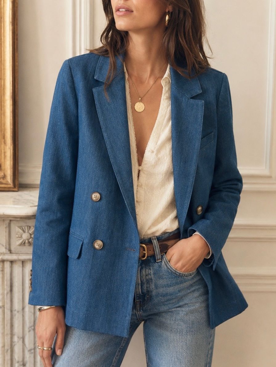 Sezane Giacche: Sézane Denim Blazer - Gr. 34 – Usato da Illnau venduto da Monkky