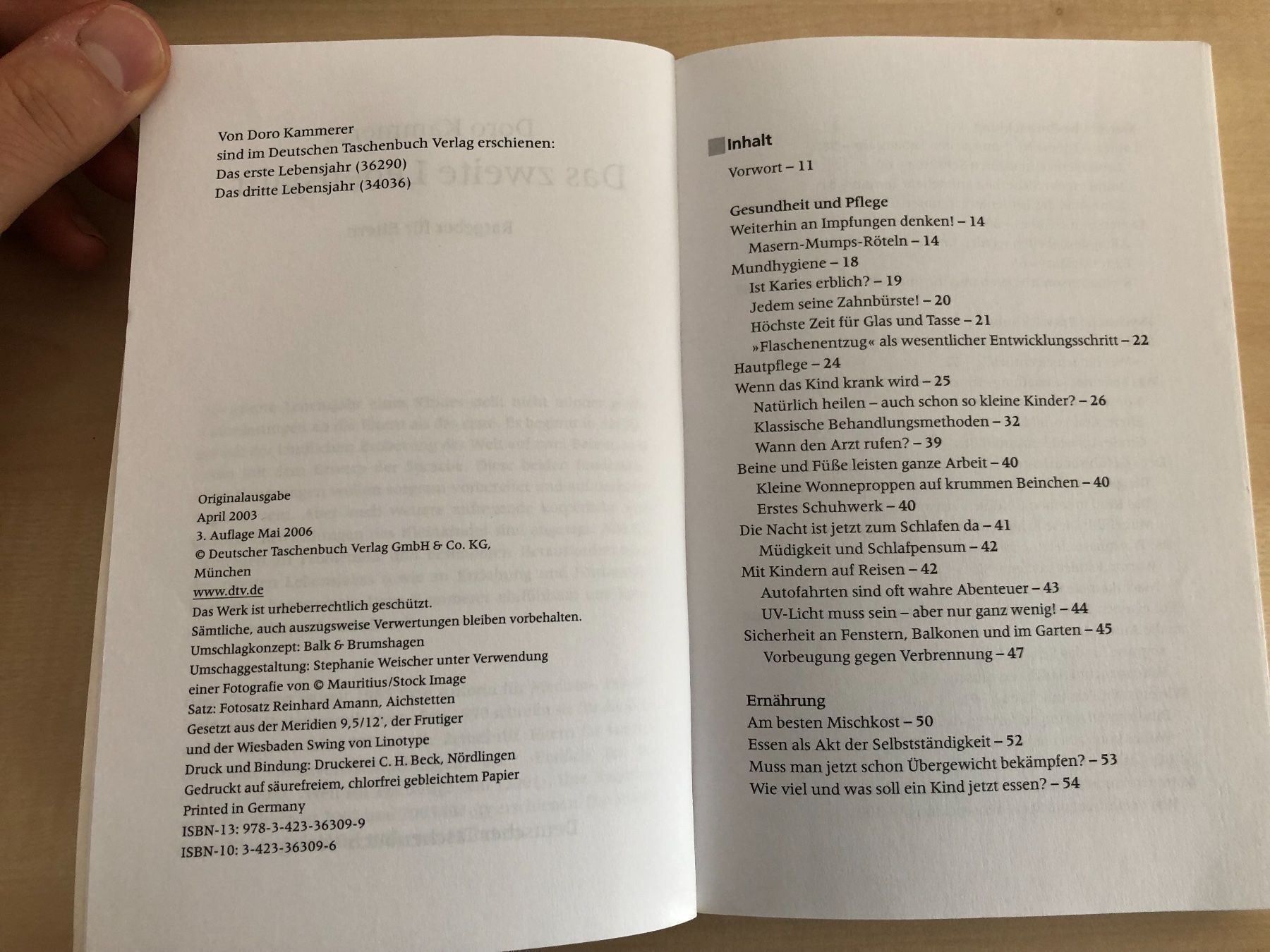 Bücher: Doro Kammerer: Das zweite Lebensjahr – Gebraucht aus Aarau von R-O-G-E-R 2