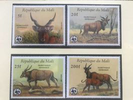 Mali 1986 Satz WWF Riesenelen postfrisch