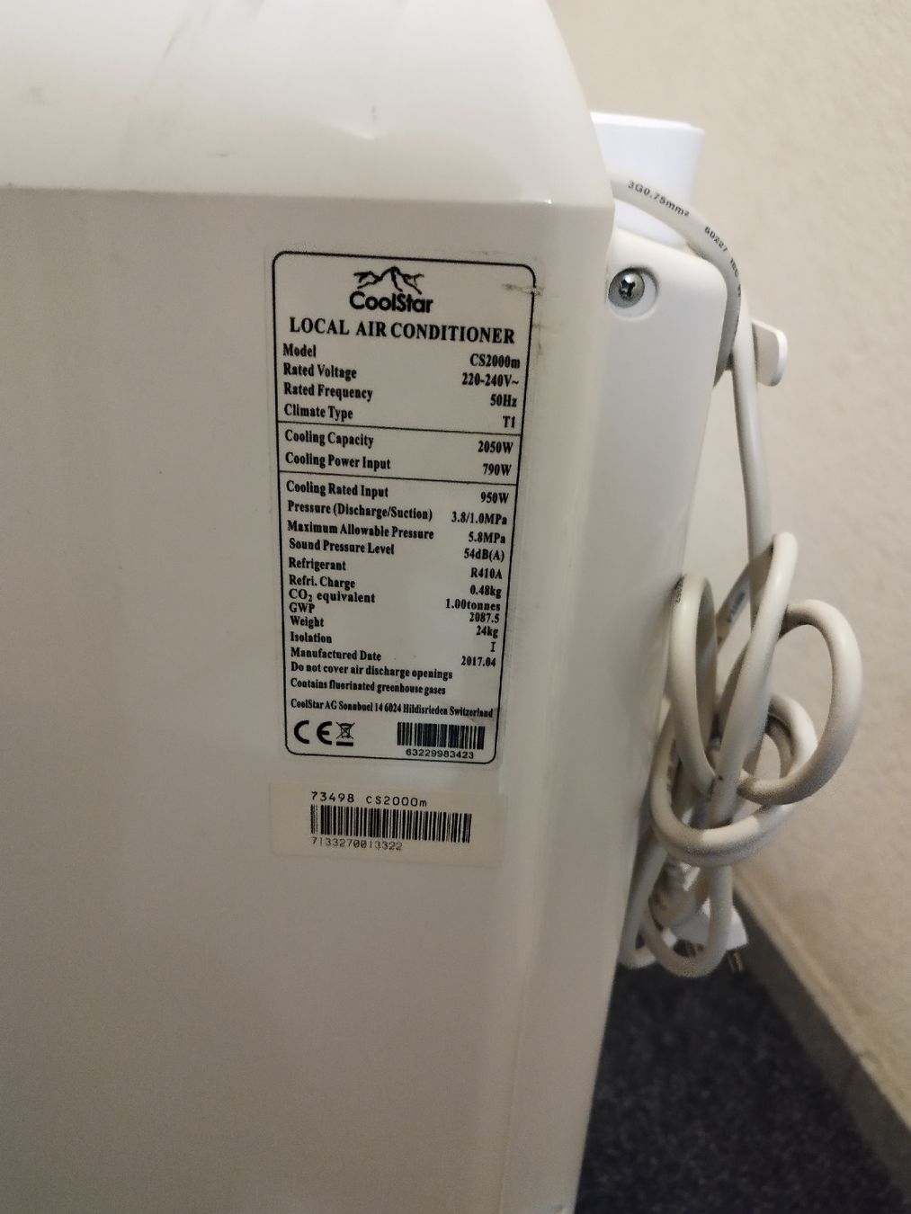 Klimageräte: Mobile Klimaanlage  – Gebraucht aus Unterengstringen von Wolverine65 3