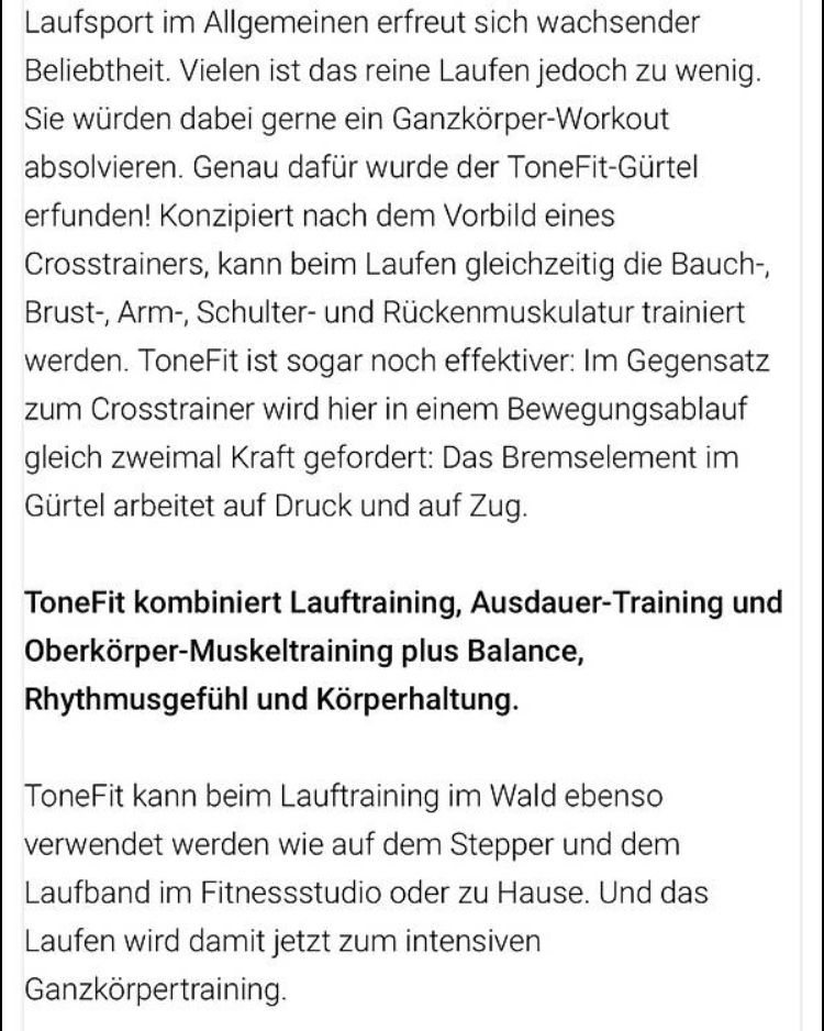 Hometrainer: Tonefit Titnessgürtel – Nuovo e nell'imballaggio originale da Langendorf venduto da Felix2017 3
