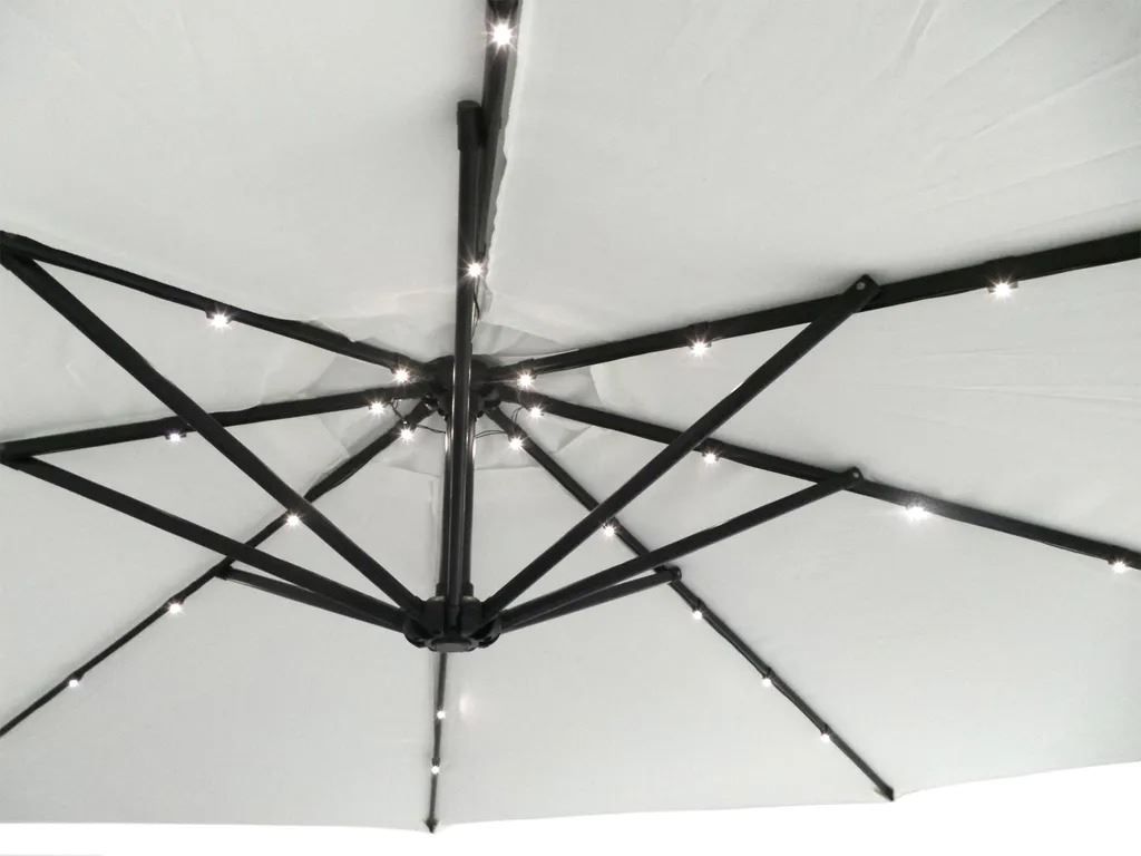 Ombrelloni: Sonnenschirm mit LED Beleuchtung 300cm – Nuovo e nell'imballaggio originale da Winterthur venduto da aredo 1