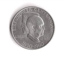 USA 1 Dollar Eisenhower Centennial 1990 Silber 900/1000
