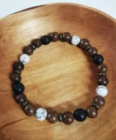 Herren Armband Holz, Lava & Stein