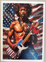 Death: Jimi Hendrix, POP Art, signiert 38/100