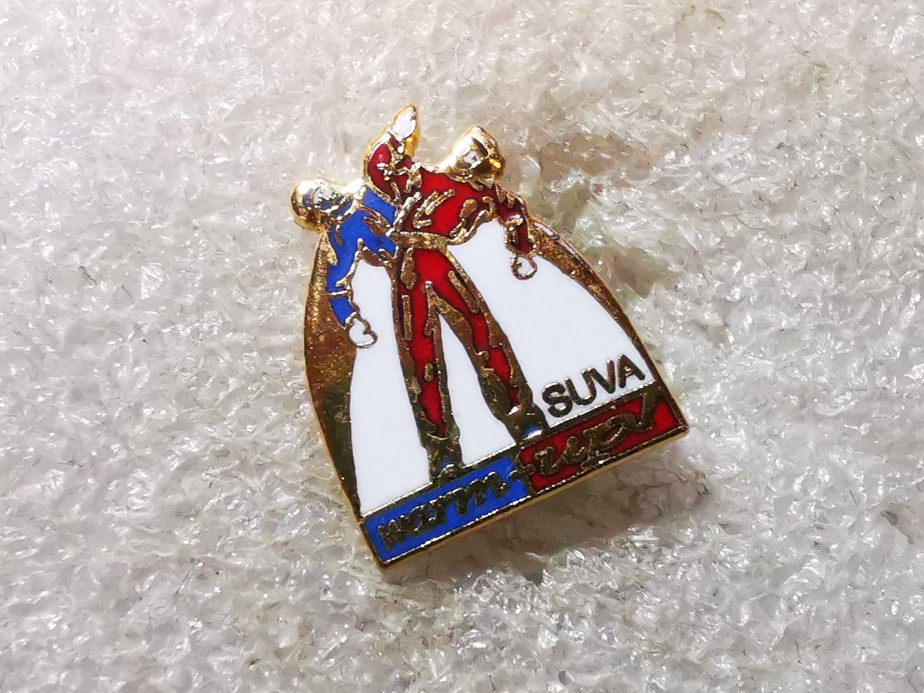 Placchette & Badge: Ansteckpin 94: suva warm up klein – Usato da Oppligen venduto da Pin-Fall-Shop
