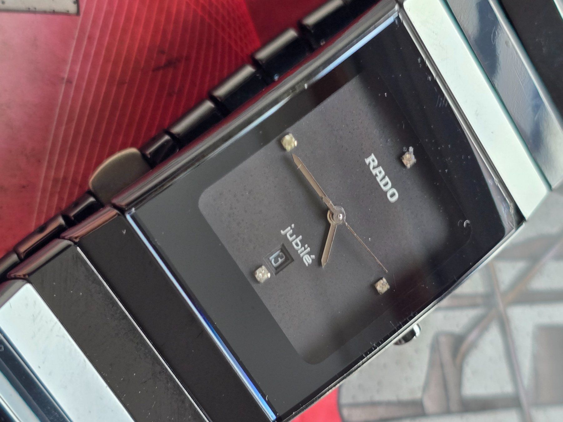 Rado Orologi: 448  Rado Jubile Date Diamonds Ceramic – Usato da Muri AG venduto da Corredor 9